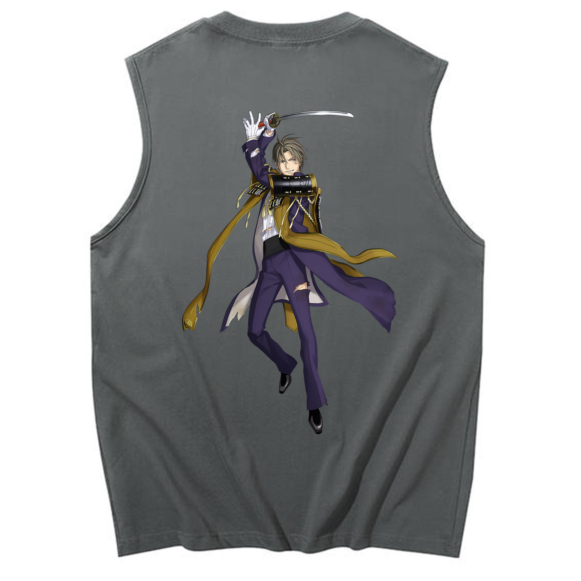 （画像用） 刀剣乱舞 Touken Ranbu コットン100％タンクトップ（背面プリント）